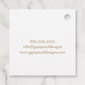 Boho Skull mit Feathers Geschenkanhänger (Rückseite)