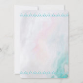 Boho Skull mit Schmetterlingen und Blume Geburtsta Einladung (Rückseite)