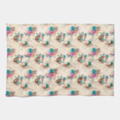 Boho Skull Serie Design 3 Geschirrtuch (Horizontal)