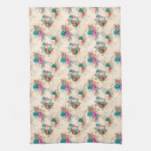 Boho Skull Serie Design 3 Geschirrtuch (Vertikal)