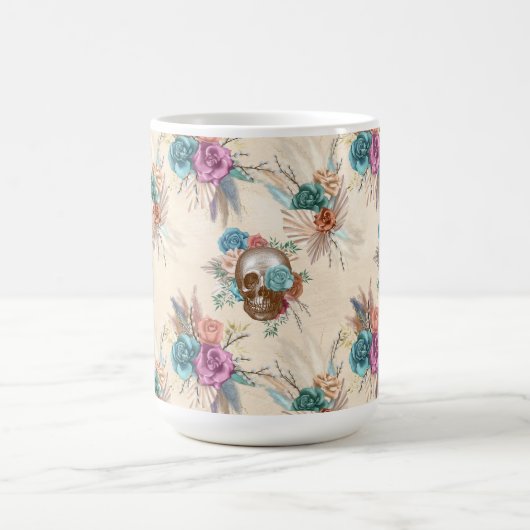 Boho Skull Serie Design 3 Kaffeetasse (Mittel)