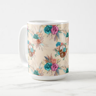 Boho Skull Serie Design 3 Kaffeetasse