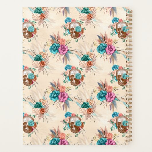 Boho Skull Serie Design 3 Planer (Rückseite)