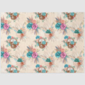 Boho Skull Serie Design 3 Seidenpapier (Vorderseite)