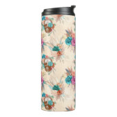 Boho Skull Serie Design 3 Thermosbecher (Nach links gedreht)