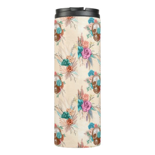 Boho Skull Serie Design 3 Thermosbecher (Rückseite)