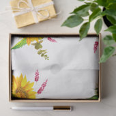 Boho Skull und Blume Serie Design 5 Seidenpapier (Geschenk)