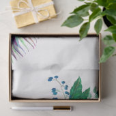 Boho Skull und Blume Serie Design 6 Seidenpapier (Geschenk)