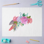 Boho Skull und Blume Serie Design 7 Seidenpapier (Basteln)