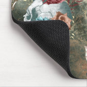 Boho Skull und Skeleton mit Blume Mousepad (Ecke)