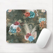 Boho Skull und Skeleton mit Blume Mousepad (Mit Mouse)