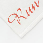 BoHo Skull Wasserfarbe Custom Fleece Blanket NAME (Ecke)