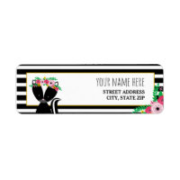 Boho Skunk Floral Stripes Baby Dusche