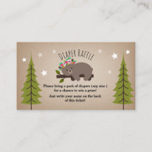 Boho Sleepy Bärenstars Diaper Raffle