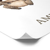 Boho Sloth Jungle Animal Kinderzimmer Wall Poster (Ecke)