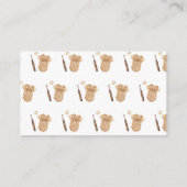 Boho Slugger Baseball Diaper Raffle Baby Shower  Begleitkarte (Rückseite)