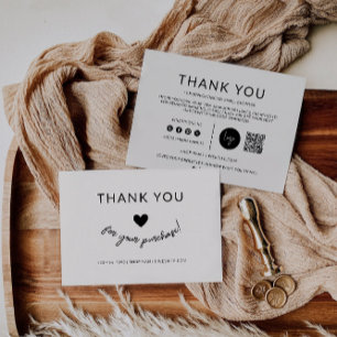 Boho Small Business Danke Karte,