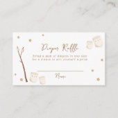 Boho S'more Fun Stars Diaper Raffle Baby Dusche Begleitkarte (Vorderseite)