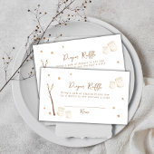 Boho S'more Fun Stars Diaper Raffle Baby Dusche Begleitkarte