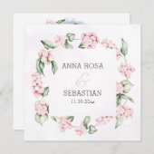 *~* Boho Snow Berry AR12 QR UAWG Wedding Einladung (Vorne/Hinten)