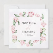 *~* Boho Snow Berry AR12 QR UAWG Wedding Einladung (Vorderseite)