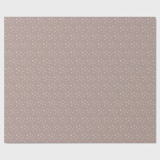 Boho Snow Pattern Dusty Pink Holiday Geschenkpapier (Flach)