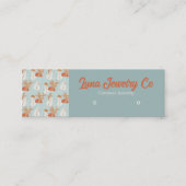 Boho Snowmen Jewelier Business Card Mini Visitenkarte (Vorderseite)