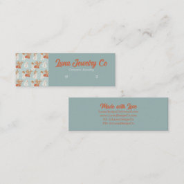 Boho Snowmen Jewelier Business Card Mini Visitenkarte