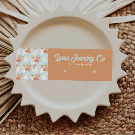 Boho Snowmen Jewelier Business Card Mini Visitenkarte
