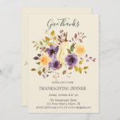 Boho Soft Color Pumpkin Danke Einladung (Vorne/Hinten)