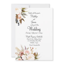 Boho Soft farbige Rose und weiße Blume Hochzeit