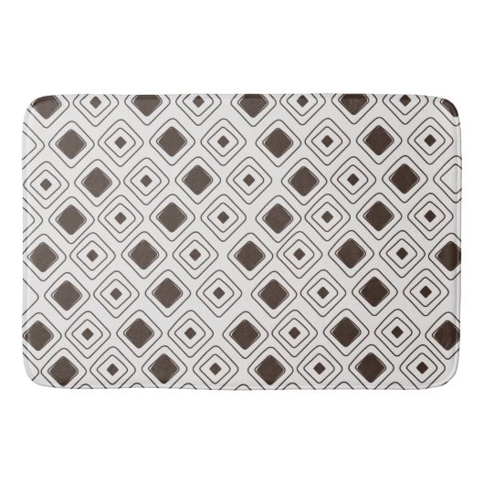 Boho Soft Neutral Tribal Geometric Aztec Muster Badematte (Vorderseite)