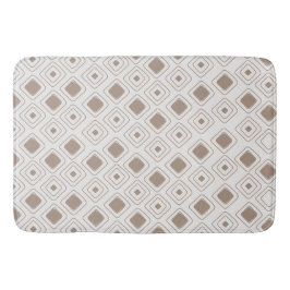 Boho Soft Neutral Tribal Geometric Aztec Muster Badematte