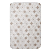 Boho Soft Neutral Tribal Geometric Aztec Muster Badematte (Vorderseite Vertikal)