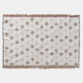 Boho Soft Neutral Tribal Geometric Aztec Muster Decke