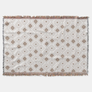 Boho Soft Neutral Tribal Geometric Aztec Muster Decke