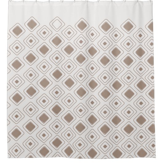 Boho Soft Neutral Tribal Geometric Aztec Muster Duschvorhang (Vorderseite)