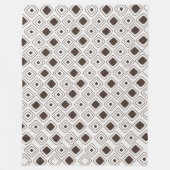 Boho Soft Neutral Tribal Geometric Aztec Muster Fleecedecke (Vorderseite)