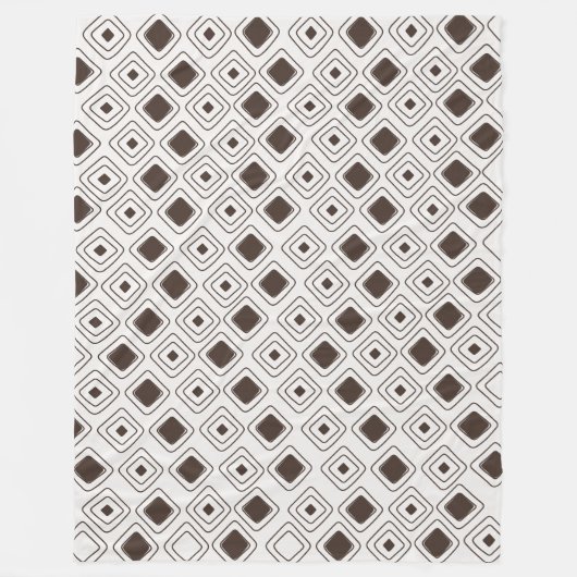 Boho Soft Neutral Tribal Geometric Aztec Muster Fleecedecke (Vorderseite)