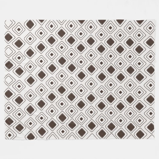 Boho Soft Neutral Tribal Geometric Aztec Muster Fleecedecke (Vorderseite (Horizontal))