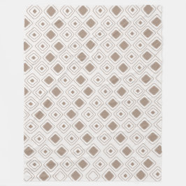 Boho Soft Neutral Tribal Geometric Aztec Muster Fleecedecke