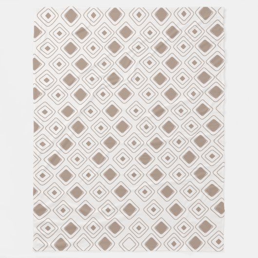 Boho Soft Neutral Tribal Geometric Aztec Muster Fleecedecke (Vorderseite)