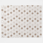 Boho Soft Neutral Tribal Geometric Aztec Muster Fleecedecke (Vorderseite (Horizontal))