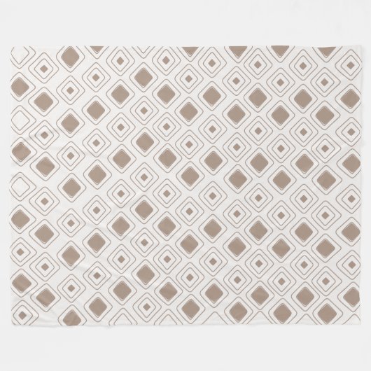 Boho Soft Neutral Tribal Geometric Aztec Muster Fleecedecke (Vorderseite (Horizontal))