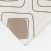 Boho Soft Neutral Tribal Geometric Aztec Muster Fleecedecke (Ecke)