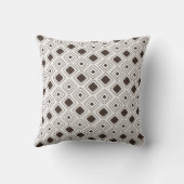 Boho Soft Neutral Tribal Geometric Aztec Muster Kissen (Rückseite)