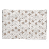 Boho Soft Neutral Tribal Geometric Aztec Muster Kissenbezug (Rückseite)