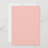 Boho Soft Pink Blume Housewarming Party Einladung (Rückseite)
