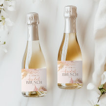 Boho Soft Pink Floral Blume Brautparty Brunch