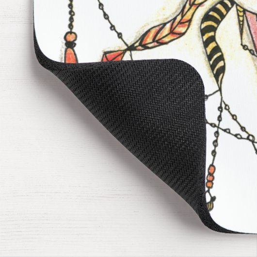 Boho Soleil Hand Drawn Mousepad (Ecke)